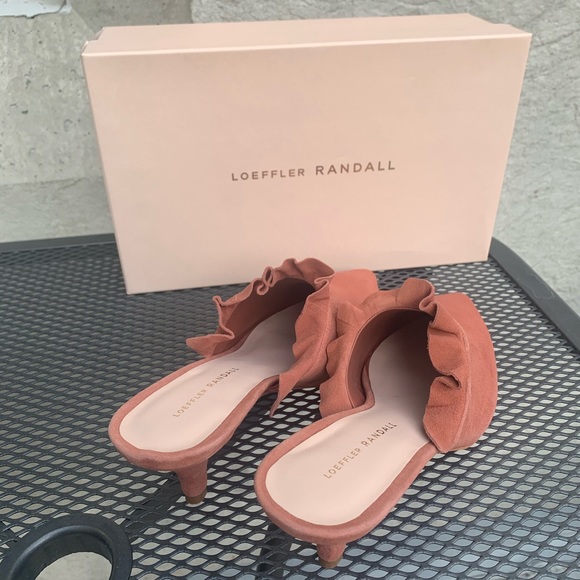 NIB Loeffler Randall Dusty Rose Berkley Mule Suede - Picture 5 of 6